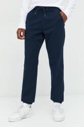 Abercrombie & Fitch pantaloni barbati, culoarea albastru marin 9BYY-SPM0T7_59X