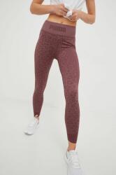 PUMA leggins de antrenament Formknit Seamless femei, culoarea maro, modelator 9BYY-LGD065_34X