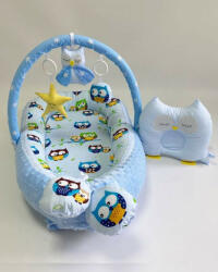 MyKids Babynest Plush MyKids 0115 Owls Blue (00086380) - drool