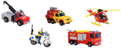 Jada Toys Set Jada Toys Fireman Sam 5 Pack cu 4 masinute, 1 elicopter si 1 figurina (S203094007)