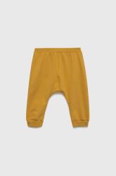 United Colors of Benetton pantaloni de trening pentru copii culoarea galben, neted 9BYY-SPG029_18X