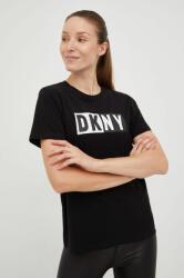 DKNY tricou femei, culoarea negru 9BYY-TSD06H_99X