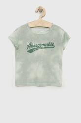 Abercrombie & Fitch tricou copii culoarea verde 9BYY-TSG07B_07X