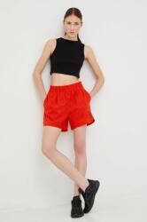 PUMA pantaloni scurți de antrenament X Vogue femei, culoarea roșu, cu model, high waist 534693-95 9BYY-SZD05L_33X