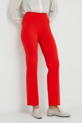 United Colors of Benetton pantaloni femei, culoarea rosu, drept, high waist 9BYY-SPD0R7_33X