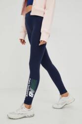 New Balance leggins de antrenament Classic femei, culoarea albastru marin, cu imprimeu 9BYY-LGD0G9_59X