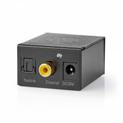 Nedis Digitális -> analóg audio konverter - AUX + Tápegység (ACON2510BK)