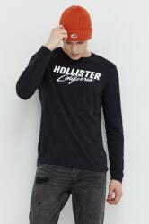 Hollister Co Hollister Co. longsleeve din bumbac culoarea alb, cu imprimeu 9BYY-BUM0BS_00X