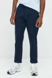 Abercrombie & Fitch pantaloni barbati, culoarea albastru marin, cu fason chinos 9BYY-SPM0TA_59X