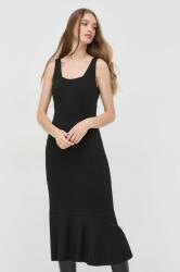 Liviana Conti rochie culoarea negru, midi, mulata MBYY-SUD047_99X