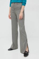 Sisley pantaloni femei, culoarea bej, evazati, high waist 9BYY-SPD15P_80X