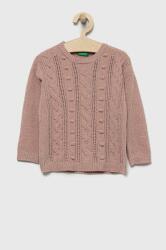 Benetton pulover copii culoarea roz, light 9BYY-SWG028_03X