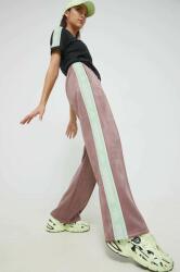 adidas Originals pantaloni de trening femei, culoarea violet, cu imprimeu 9BYY-SPD0W1_45X
