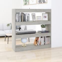 vidaXL Bibliotecă/Separator cameră, gri beton, 100x30x103 cm (811749) - comfy