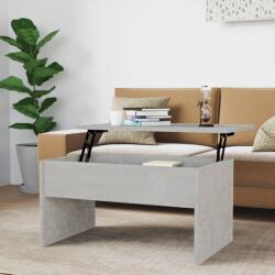 vidaXL Măsuță de cafea, gri beton, 80x50, 5x41, 5 cm, lemn prelucrat (809642) - comfy Masa de cafea