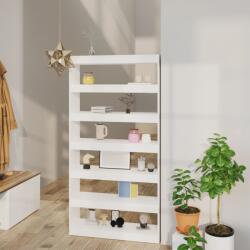 vidaXL Bibliotecă/Separator cameră, alb, 100x30x198 cm, lemn compozit (811772) - comfy