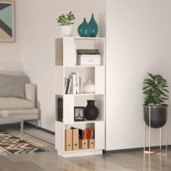 vidaXL Bibliotecă/Separator cameră, alb, 51x25x132 cm lemn masiv pin (814040) - comfy