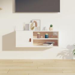 vidaXL Dulap de perete, alb, 80x30x30 cm, lemn masiv de pin (818387) - comfy Raft