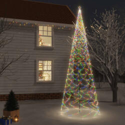 vidaXL Brad de Crăciun cu țăruș, 3000 LED-uri, multicolor, 800 cm (343580) - comfy