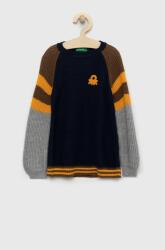 Benetton pulover pentru copii din amestec de lana culoarea albastru marin 9BYY-SWB02G_59X