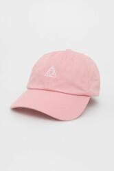 Huf șapcă din bumbac culoarea roz, cu imprimeu PPY8-CAU07J_39X