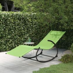 vidaXL Șezlong balansoar, verde, oțel și textilenă (318115) - comfy