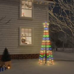 vidaXL Brad de Crăciun conic, 108 LED-uri, multicolor, 70x180 cm (343489) - comfy