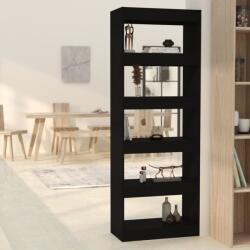 vidaXL Bibliotecă/Separator cameră, negru, 60x30x166 cm, PAL (811674) - comfy
