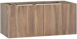 vidaXL Dulap pentru baie de perete, 90x39x40 cm, lemn masiv de tec (338254)