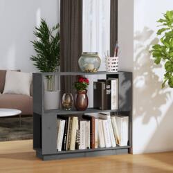 vidaXL Bibliotecă/Separator cameră, gri, 80x25x70 cm lemn masiv pin (814051) - comfy