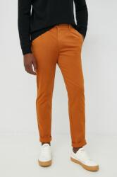 Benetton pantaloni barbati, culoarea portocaliu, drept 9BYY-SPM0IP_28X