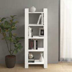 vidaXL Bibliotecă/Separator cameră, alb, 60x35x160 cm, lemn masiv (813890) - comfy Biblioteca