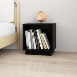 vidaXL Noptieră, negru, 40x30x40 cm, lemn masiv de pin (813343) - comfy