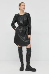 HUGO BOSS rochie culoarea negru, midi, drept 9BYY-SUD1C3_99X