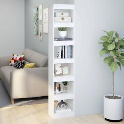 vidaXL Bibliotecă/Separator cameră, alb, 40x30x198 cm (811637) - comfy Biblioteca