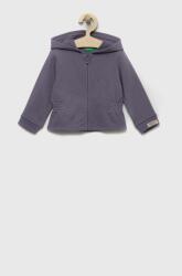 Benetton hanorac de bumbac pentru copii culoarea violet, neted 9BYY-BLG045_48X