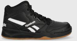 Reebok Classic teniși din piele copii culoarea negru 9BYY-OBB02H_99X