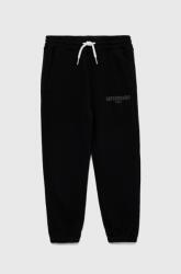 Abercrombie & Fitch pantaloni de trening pentru copii culoarea negru, neted 9BYY-SPB0D1_99X