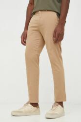 Benetton pantaloni barbati, culoarea bej, drept 9BYY-SPM0II_80X