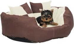 vidaXL Pernă reversibilă lavabilă pt câini, maro și crem, 65x50x20 cm (171211) - comfy