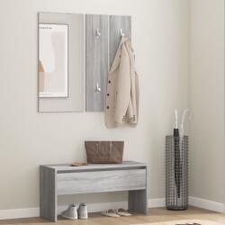 vidaXL Set de mobilier pentru hol, gri sonoma, lemn prelucrat (820479) - comfy