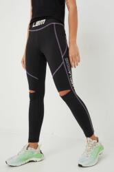 Labellamafia leggins de antrenament Cycling femei, culoarea negru, cu imprimeu MBYY-LGD010_99X
