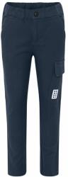 Lego Wear pantaloni copii culoarea albastru marin, neted 9BYY-SPB09T_59X