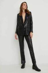 Answear Lab pantaloni femei, culoarea negru, drept, high waist BMYY-SPD02T_99X