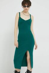 Abercrombie & Fitch rochie culoarea verde, midi, mulata 9BYY-SUD1R7_79X