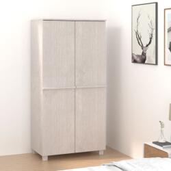vidaXL Șifonier, alb, 89x50x180 cm, lemn masiv pin (340481) Garderoba