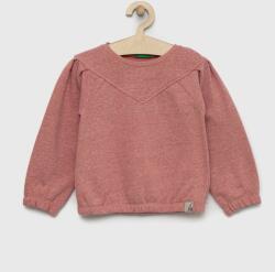 Benetton bluza copii culoarea roz, neted 9BYY-BLG04L_03X