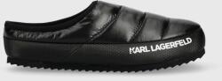 Karl Lagerfeld papuci de casa Kookoon culoarea negru 9BYY-KLM07U_99X