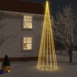 vidaXL Brad de Crăciun, 1134 LED-uri, alb cald, 800 cm, cu țăruș (343562)