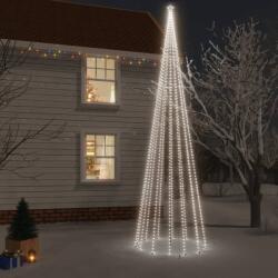vidaXL Brad de Crăciun, 1134 LED-uri, alb cald, 800 cm, cu țăruș (343563)